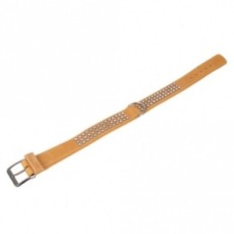Karlie Buffalo Strass-Halsband - Hellbraun - 3-reihig 65cm/40mm