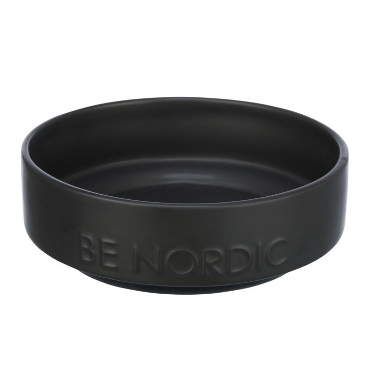 Trixie BE NORDIC Keramiknapf für Hunde - schwarz/05l