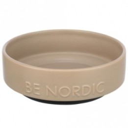 Trixie BE NORDIC Keramiknapf für Hunde - taupe/05l