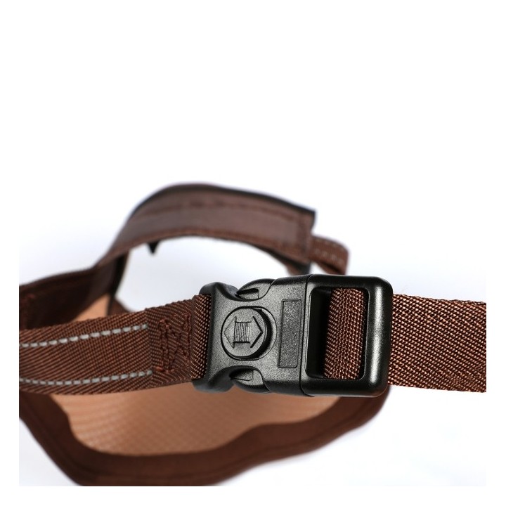 EBI Netz-Maulkorb - braun - M - 15-36cm / Ø17-21cm