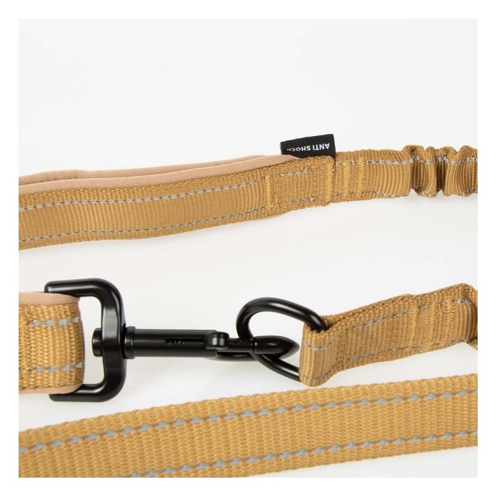 Duvoplus EXPLOR Ultimate Fit 2in1 Leine Classic - honey gold - 180cm - 25mm