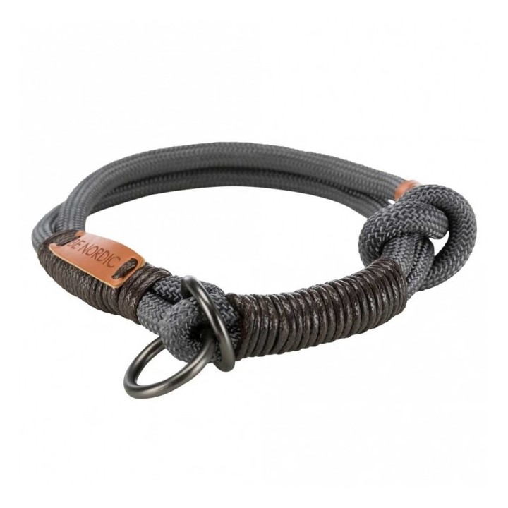 Trixie BE NORDIC Zug-Stopp-Halsband - dunkelgrau - 50 cm