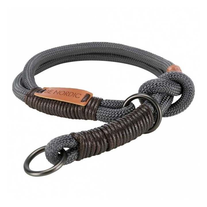 Trixie BE NORDIC Zug-Stopp-Halsband - dunkelgrau - 35 cm