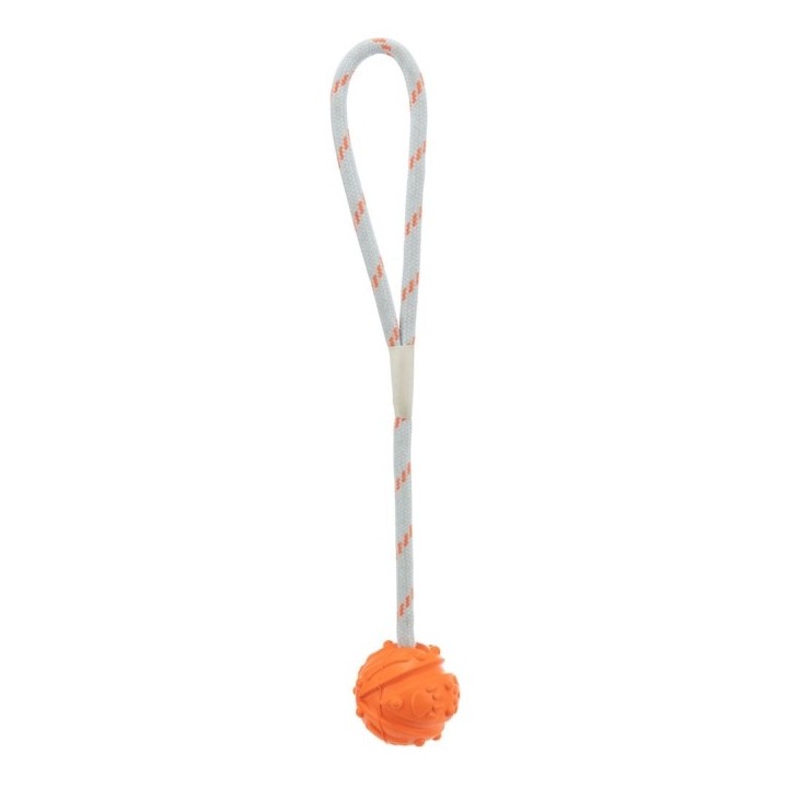 Trixie Naturgummiball am Band schwimmend - 45 cm