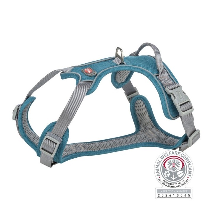 Trixie Premium Active Geschirr - petrol - 39–56 cm/15 mm