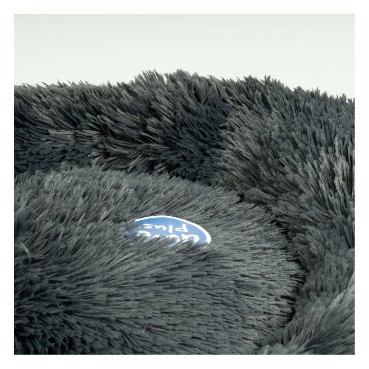 Duvoplus Donutbett Snug - dunkelgrau - M - 65x65x15cm
