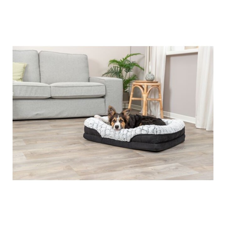 Trixie Vital Bett Lino - schwarz/grau - 110 × 75 cm