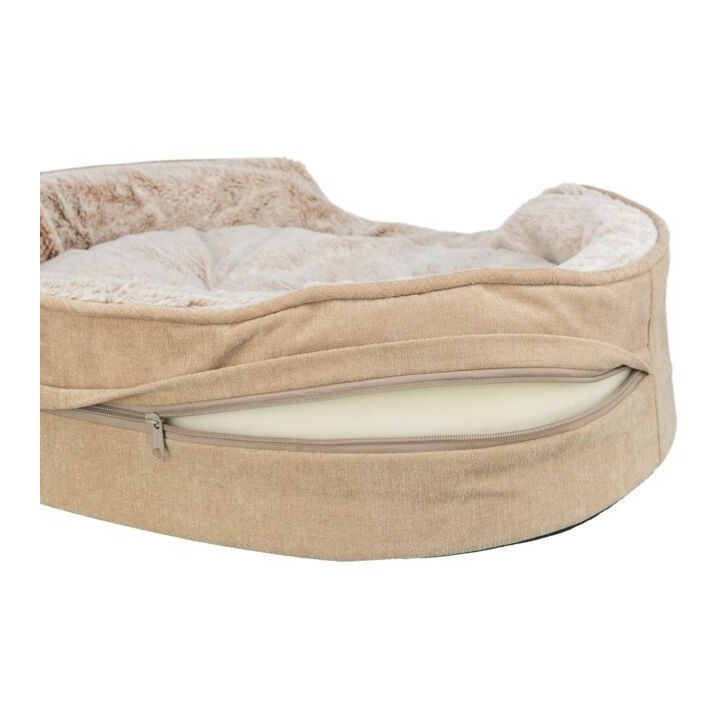 Trixie Vital Bett Lino Soft oval - beige/creme - 60 × 45 cm