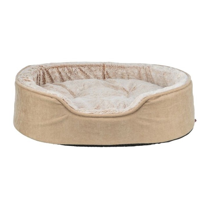 Trixie Vital Bett Lino Soft oval - beige/creme - 110 × 92 cm