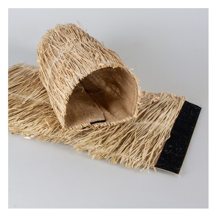 Duvoplus Nagertunnel aus Leinen/Gras - 20 x 9 x 10cm