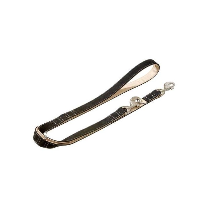 Karlie Buffalo Ultra Führleine - Schwarz/Hellbeige - 15 mm / 200 cm