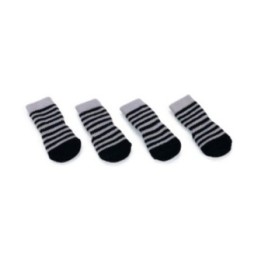 Karlie Doggy Socks Hundesocken 4er Set - Schwarz/Grau - M