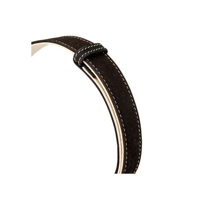 Karlie Buffalo Ultra Halsband - Schwarz/Hellbeige - 40 mm / 55-75 cm
