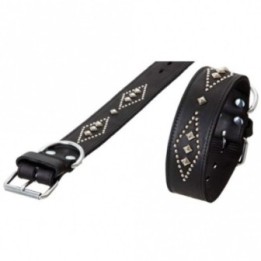Karlie RONDO Halsband doubliert mit Ziernieten - 70cm/50mm