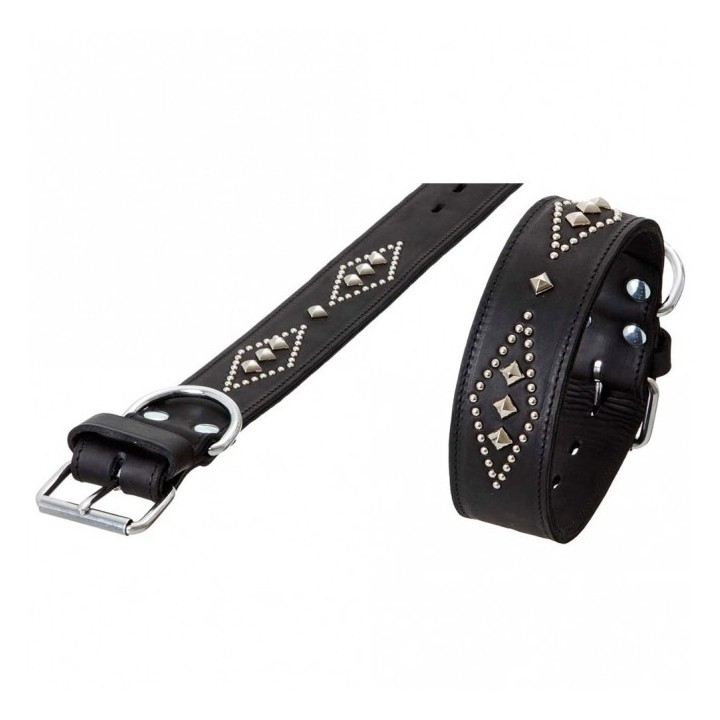 Karlie RONDO Halsband doubliert mit Ziernieten - 70cm/50mm