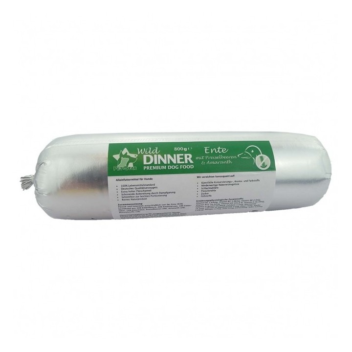 Wild Dinner Gourmet-Wurst Ente mit Preiselbeeren - 800 g