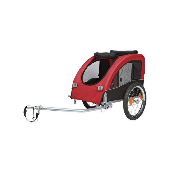 Trixie Fahrrad-Anhänger - rot/schwarz - M