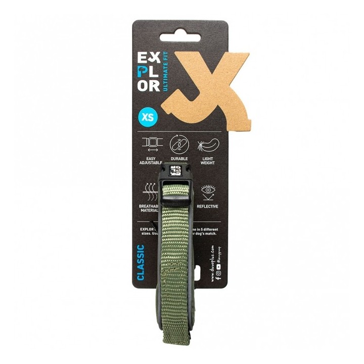 Duvoplus EXPLOR Ultimate Fit Comfy Halsband Classic - Undercover Green - L - 45-51cm
