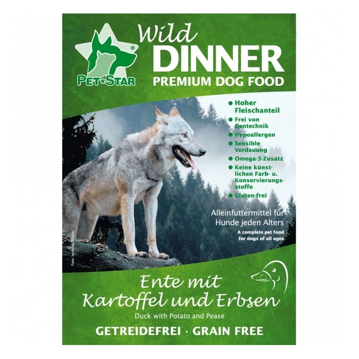 Wild Dinner Ente - Getreidefrei - 3 kg