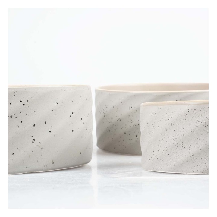 Duvoplus Keramiknapf Stone Wavy Dune - 2100ml - 215x215x8cm