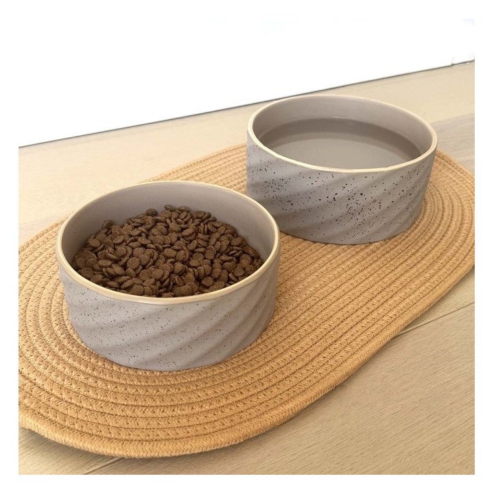 Duvoplus Keramiknapf Stone Wavy Dune - 2100ml - 215x215x8cm