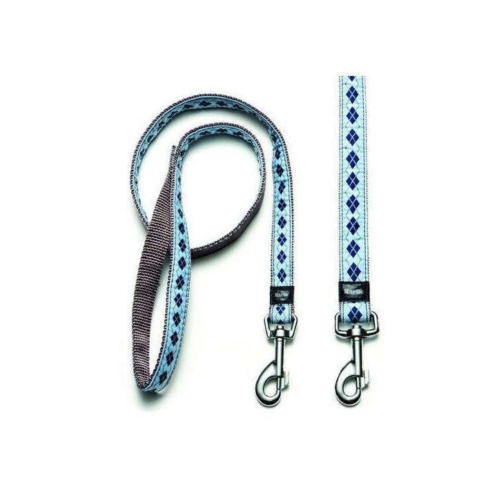Karlie Art Joy Plus Leine RHOMBUS - Blau - 100cm x 25mm