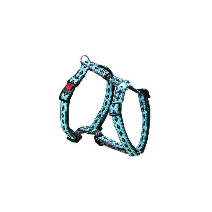 Karlie Art Joy Plus Geschirr RHOMBUS - Blau - 65 - 100cm x 25mm