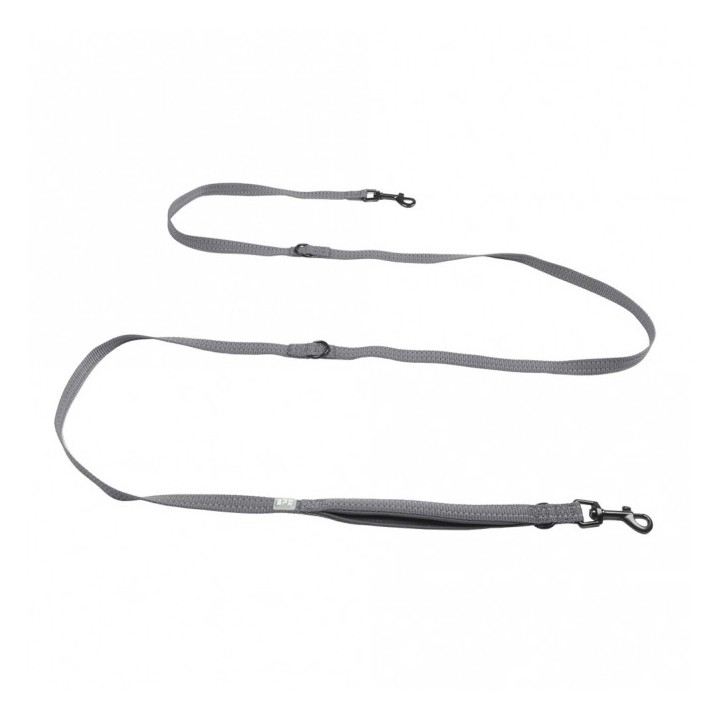 Duvoplus Trainingsleine EXPLOR Ultimate Fit Safety - Silver Reflective - 220cm - 25mm