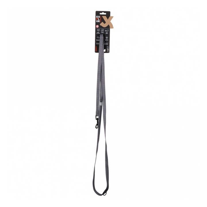 Duvoplus Trainingsleine EXPLOR Ultimate Fit Safety - Silver Reflective - 220cm - 25mm
