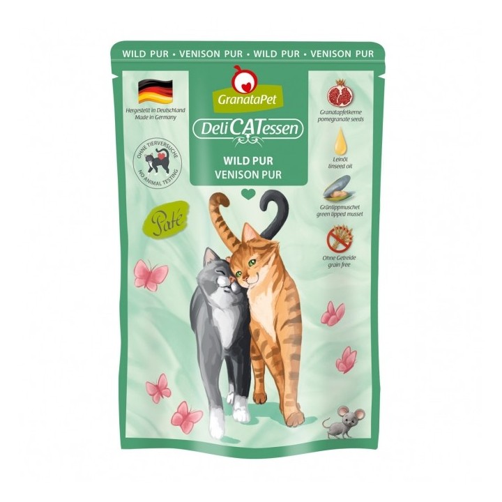GranataPet Delicatessen Pouch Wild PUR 85 g