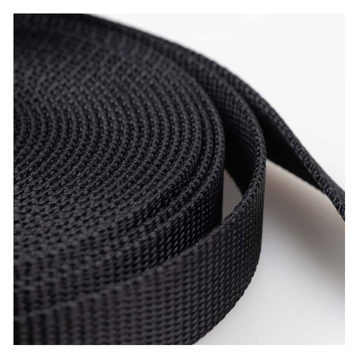 Duvoplus EXPLOR Trackingleine Classic flach - schwarz - 5m/20mm